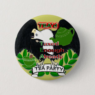 TEA Party förnödenheter Knapp