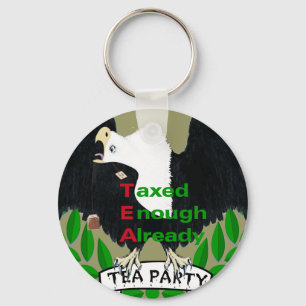TEA Party förnödenheter Nyckelring