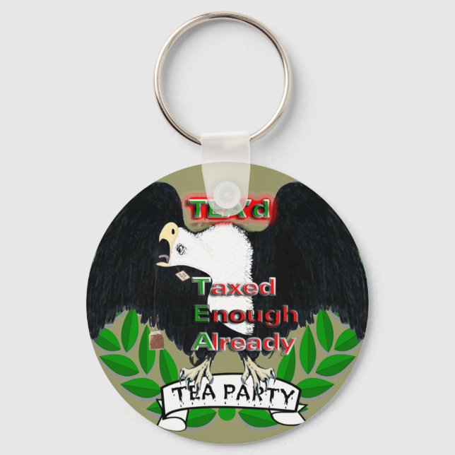 TEA Party förnödenheter Nyckelring (Framsida)