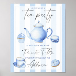 Tea party - Hjälp de busna föräldrar som ska konta Poster