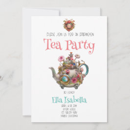 Tea Party-inbjudan Inbjudningar