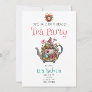 Tea Party-inbjudan Inbjudningar