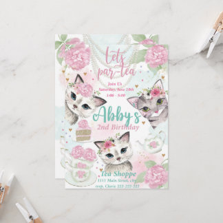 Tea Party-inbjudan, Låt oss Par-ty Inbjudan