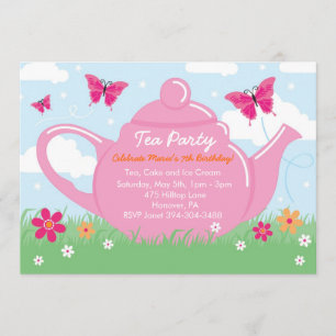 Tea Party-inbjudningar Inbjudningar