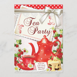 Tea Party-inbjudningar Inbjudningar