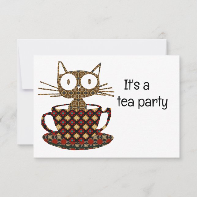 Tea Party-inbjudningskort Inbjudningar (Framsida)