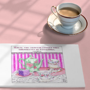 Tea Party inspirationskort Inbjudan Vykort