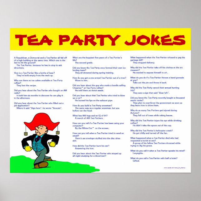 Tea Party Jokes Poster (Framsidan)