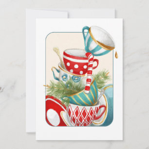 Tea Party-jul Julkort