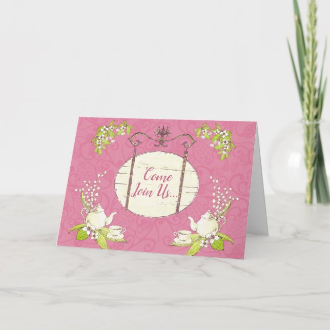 Tea Party Kort (Framsida)