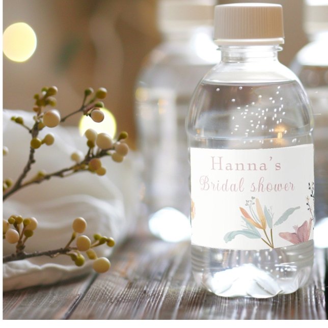 tea party Möhippa Vattenflaskor Etikett (Skapare uppladdad)