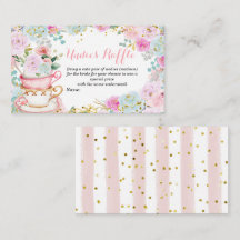 Tea Party Pastel Flowers Undies Raffle