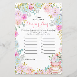 Tea Party Pastel gissar vad som finns i tidningsba