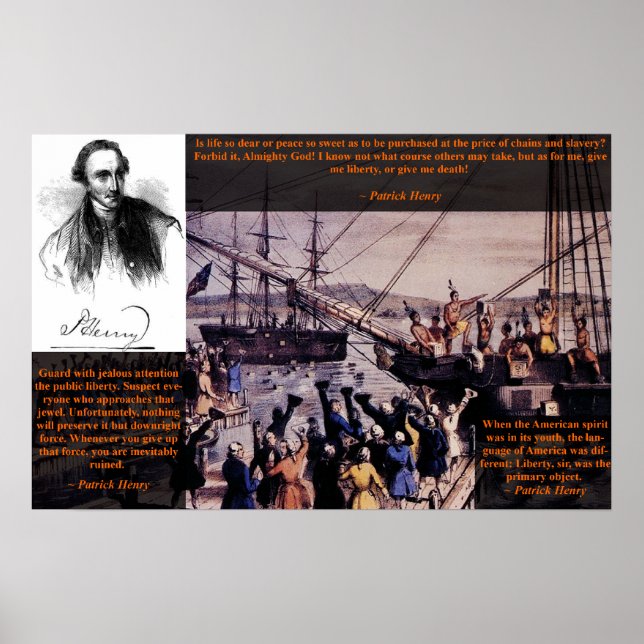 Tea Party - Patrick Henry Poster (Framsidan)
