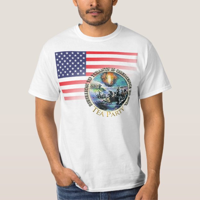 Tea Party Rebelltshirt Tee Shirt (Framsida)