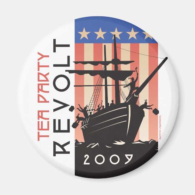 Tea Party Revolt 2009 Magnet (Framsidan)