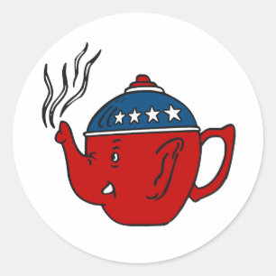 TEA PARTY STEAM RUNT KLISTERMÄRKE