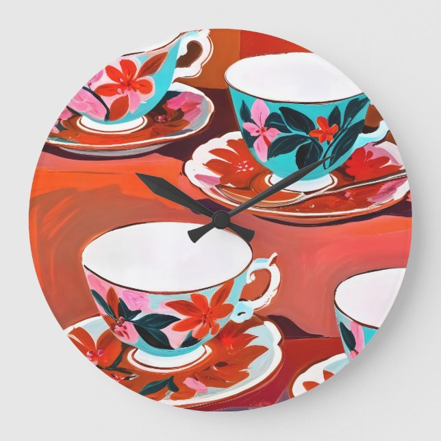 Tea Party Stor Klocka (Framsida)