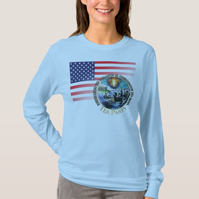 Tea Party - uppror till Tyrants t-shirts (Framsida)