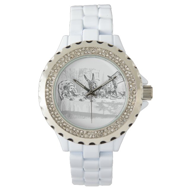 Tea Party Vintage Alice i Wonderland Watch Armbandsur (Framsida)