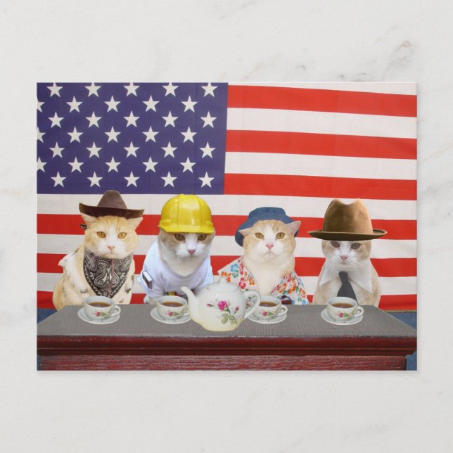 Tea Party Vykort (Framsida)
