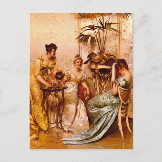 Tea Party Vykort (Framsida)