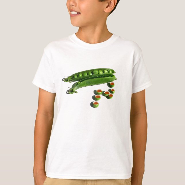 Tea Peas - Ärter i en Pod med Tea Pea Kopp T-shirt (Framsida)