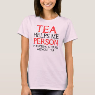 Tea Person Personar Rollig T-Shirt Tees