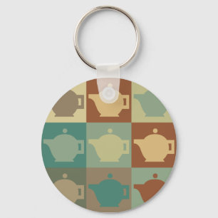 Tea Pop Art Nyckelring