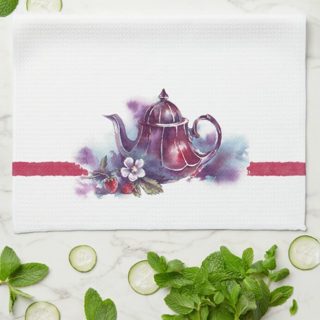 Tea Pot Kitchen Towel Kökshandduk (Vikta)