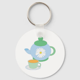 Tea Pot och Kopp Nyckelring