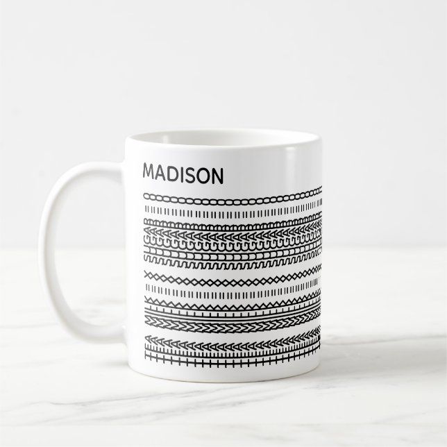 Tea Preferens Dold Meddelande Namn 102B Modern Kaffemugg (Vänster)