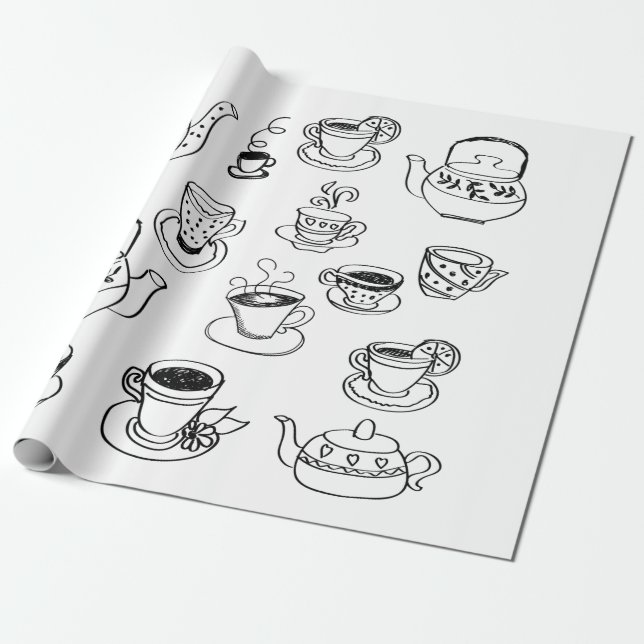 Tea Presentpapper (Utrullad)