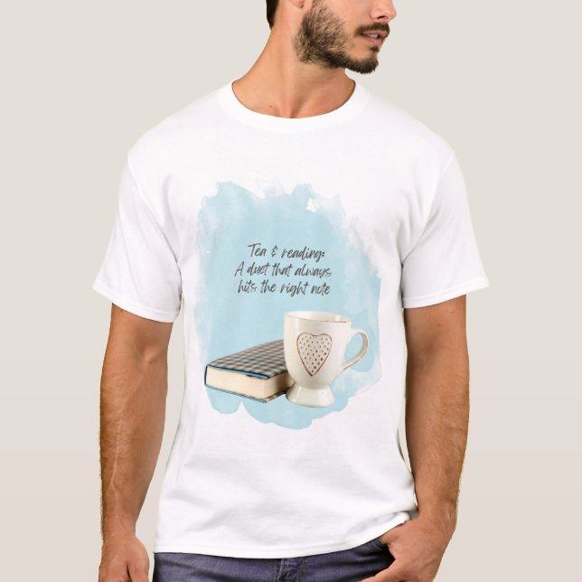 Tea & Reading: En Duet T Shirt (Framsida)