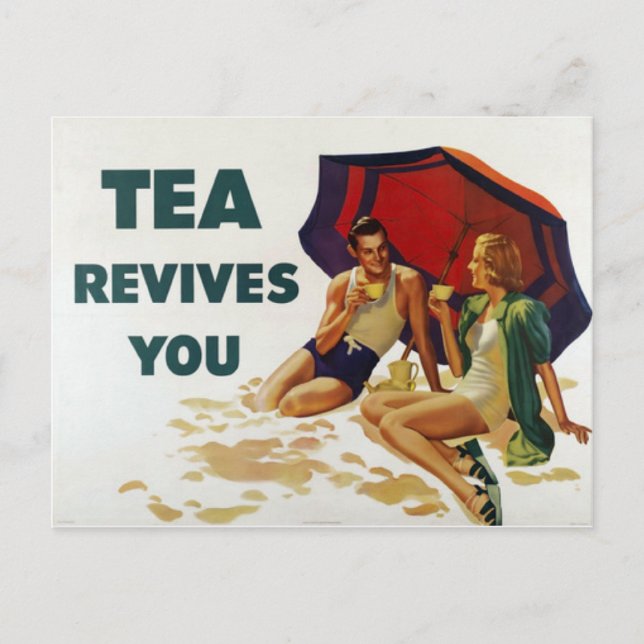 Tea Revives You Vykort (Framsida)