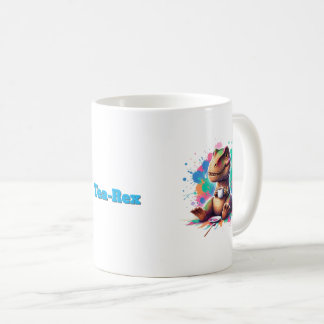 Tea‑Rex – Cartoon Dino mit Tee |  Kaffemugg