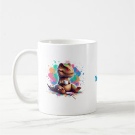 Tea‑Rex – Cartoon Dino mit Tee |  Kaffemugg