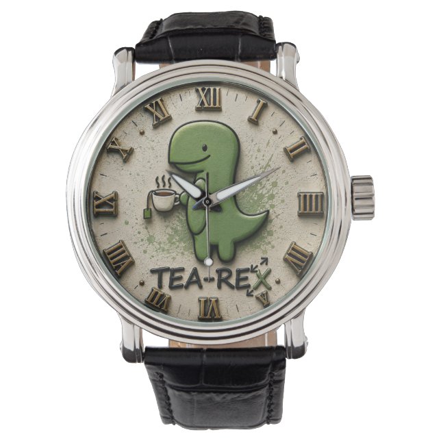 Tea-Rex Dinosaur Armbandsur (Framsida)