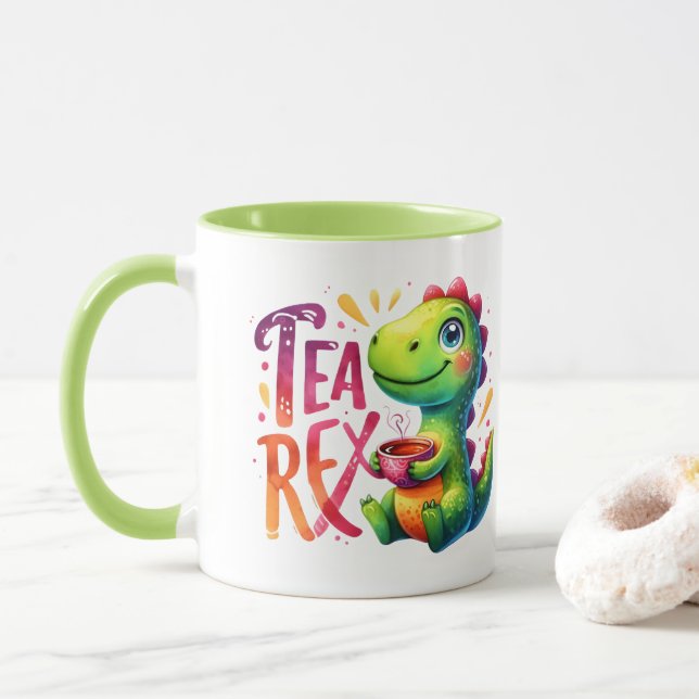 Tea Rex Dinosaur Mugg (Med munk)