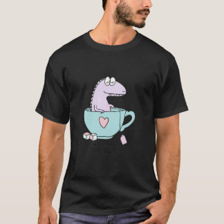 Tea-rex Funny Dinosaur T Shirt