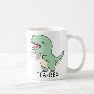 Tea Rex Funny Tyrannosaurus T-Rex Älskare Kawaii Kaffemugg