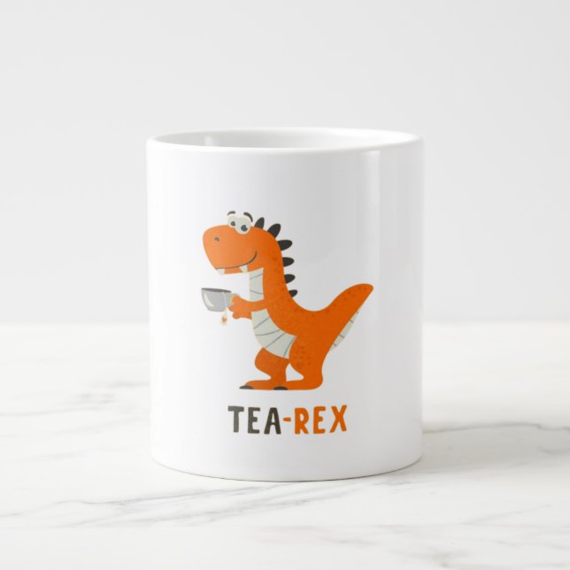 Tea-Rex-kaffe Jumbo Mugg (Framsidan)