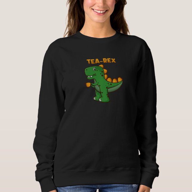 Tea Rex Rex Tyrannosaurus Rex Dinosaur Tea Drinker T Shirt (Framsida)
