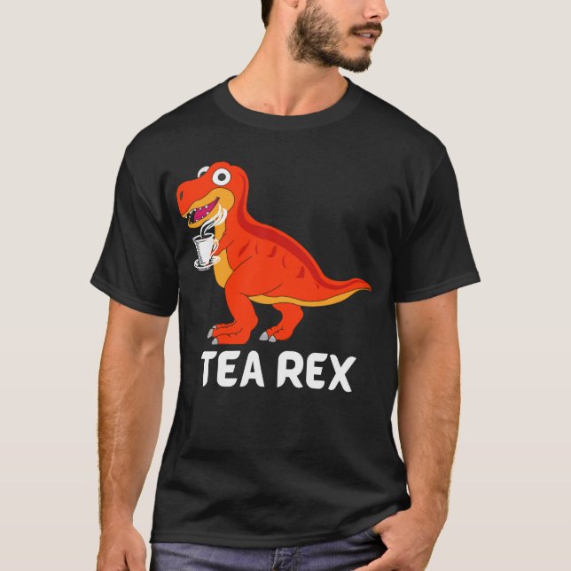 Tea Rex Roligt T-Shirt (Framsida)