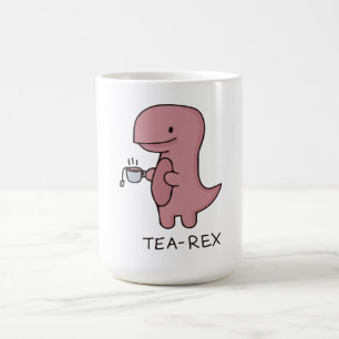 Tea-Rex, söt dinosaurie , rolig älskare dino Kaffemugg