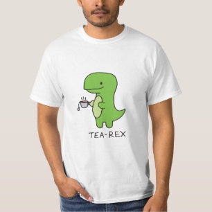 Tea-Rex, söt dinosaurie , rolig älskare dino  T Shirt