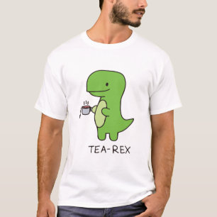 Tea-Rex, söt dinosaurie , rolig älskare dino  T Shirt