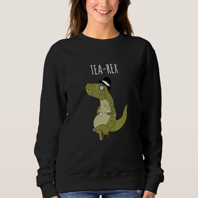 Tea Rex T Rex Dinosaur Puns Dinosaur skämtar Trex  Shirt (Framsida)