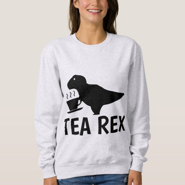 TEA REX, Tea Älskare T-Shirts (Framsida)