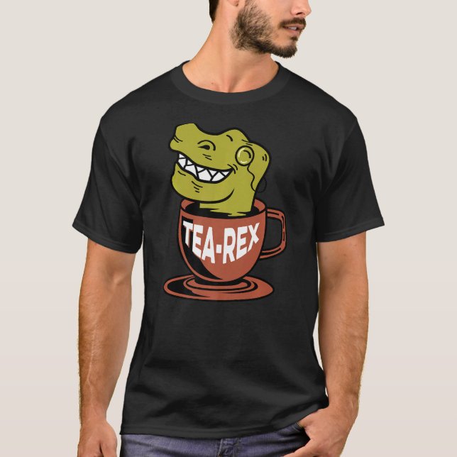 Tea Rex Tea T Shirt (Framsida)